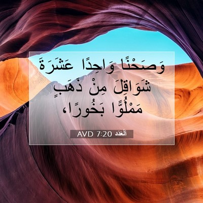 Picture 07 - اَلْعَدَد 7:20 AVD - وَصَحْنًا وَاحِدًا - Bible Verse Picture