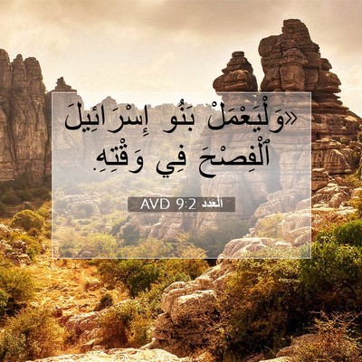 Picture 07 - اَلْعَدَد 9:2 AVD - «وَلْيَعْمَلْ بَنُو - Bible Verse Picture