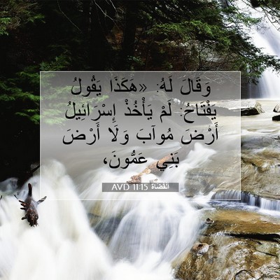 Picture 07 - اَلْقُضَاة 11:15 AVD - وَقَالَ لَهُ: «هَكَذَا - Bible Verse Picture