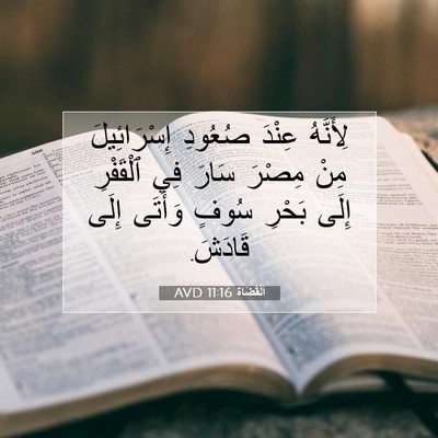 Picture 07 - اَلْقُضَاة 11:16 AVD - لِأَنَّهُ عِنْدَ صُعُودِ - Bible Verse Picture