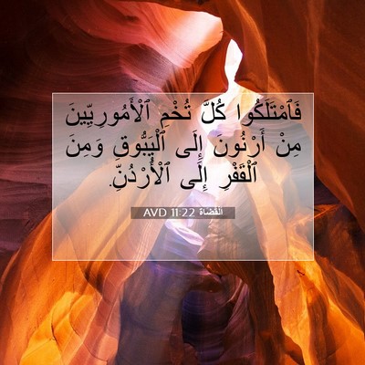 Picture 07 - اَلْقُضَاة 11:22 AVD - فَٱمْتَلَكُوا كُلَّ - Bible Verse Picture
