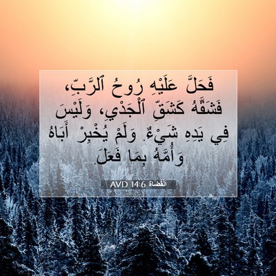 Picture 07 - اَلْقُضَاة 14:6 AVD - فَحَلَّ عَلَيْهِ رُوحُ - Bible Verse Picture