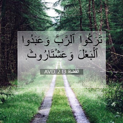 Picture 07 - اَلْقُضَاة 2:13 AVD - تَرَكُوا ٱلرَّبَّ - Bible Verse Picture