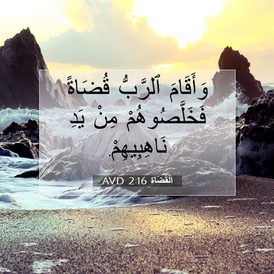 Picture 07 - اَلْقُضَاة 2:16 AVD - وَأَقَامَ ٱلرَّبُّ - Bible Verse Picture