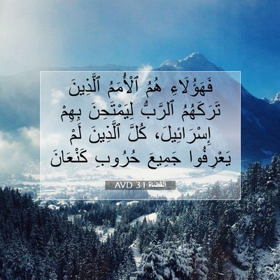 Picture 07 - اَلْقُضَاة 3:1 AVD - فَهَؤُلَاءِ هُمُ - Bible Verse Picture