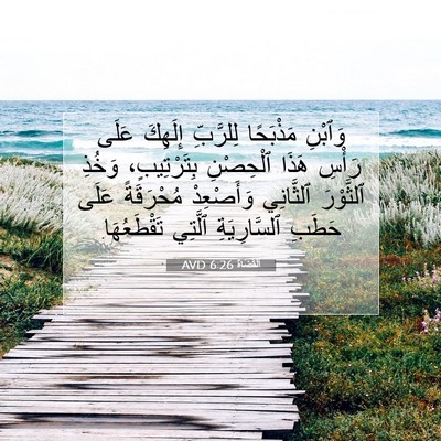 Picture 07 - اَلْقُضَاة 6:26 AVD - وَٱبْنِ مَذْبَحًا - Bible Verse Picture