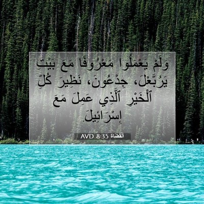 Picture 07 - اَلْقُضَاة 8:35 AVD - وَلَمْ يَعْمَلُوا - Bible Verse Picture