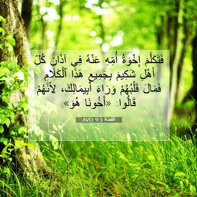Picture 07 - اَلْقُضَاة 9:3 AVD - فَتَكَلَّمَ إِخْوَةُ - Bible Verse Picture