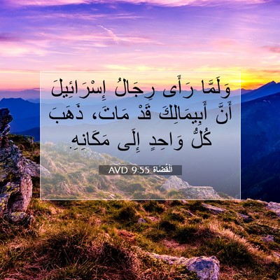 Picture 07 - اَلْقُضَاة 9:55 AVD - وَلَمَّا رَأَى رِجَالُ - Bible Verse Picture