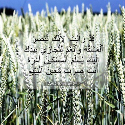 Picture 07 - اَلْمَزَامِيرُ 10:14 AVD - قَدْ رَأَيْتَ. لِأَنَّكَ - Bible Verse Picture