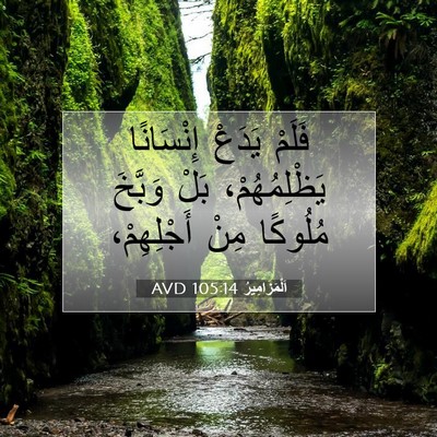 Picture 07 - اَلْمَزَامِيرُ 105:14 AVD - فَلَمْ يَدَعْ إِنْسَانًا - Bible Verse Picture