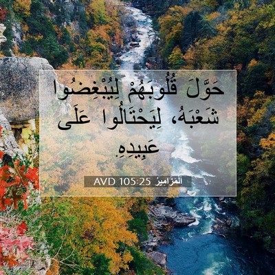 Picture 07 - اَلْمَزَامِيرُ 105:25 AVD - حَوَّلَ قُلُوبَهُمْ - Bible Verse Picture