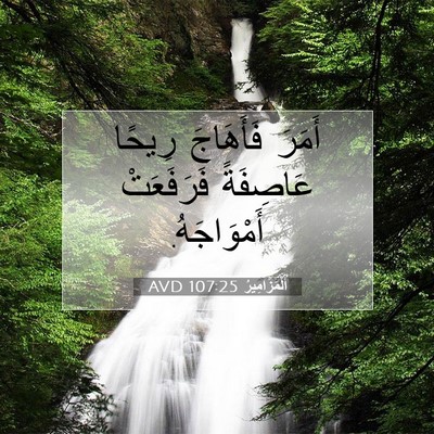 Picture 07 - اَلْمَزَامِيرُ 107:25 AVD - أَمَرَ فَأَهَاجَ رِيحًا - Bible Verse Picture