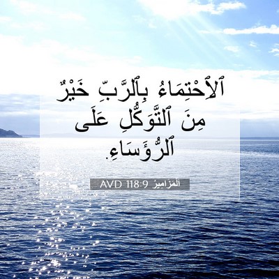 Picture 07 - اَلْمَزَامِيرُ 118:9 AVD - ٱلِٱحْتِمَاءُ بِٱلرَّبِّ - Bible Verse Picture