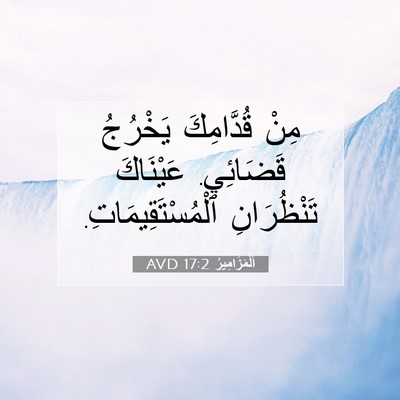 Picture 07 - اَلْمَزَامِيرُ 17:2 AVD - مِنْ قُدَّامِكَ يَخْرُجُ - Bible Verse Picture