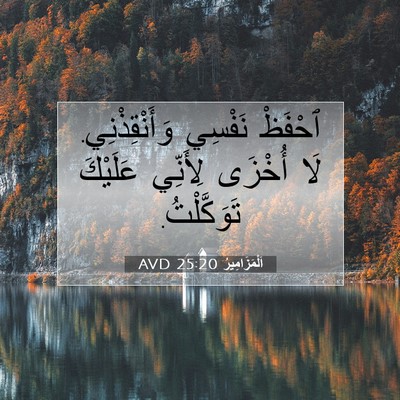 Picture 07 - اَلْمَزَامِيرُ 25:20 AVD - ٱحْفَظْ نَفْسِي - Bible Verse Picture