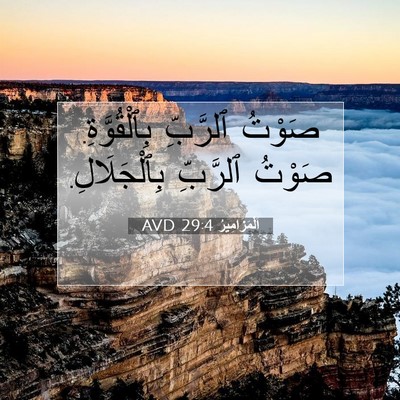 Picture 07 - اَلْمَزَامِيرُ 29:4 AVD - صَوْتُ ٱلرَّبِّ - Bible Verse Picture