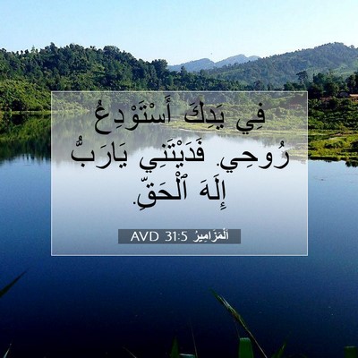 Picture 07 - اَلْمَزَامِيرُ 31:5 AVD - فِي يَدِكَ أَسْتَوْدِعُ - Bible Verse Picture