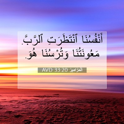 Picture 07 - اَلْمَزَامِيرُ 33:20 AVD - أَنْفُسُنَا ٱنْتَظَرَتِ - Bible Verse Picture
