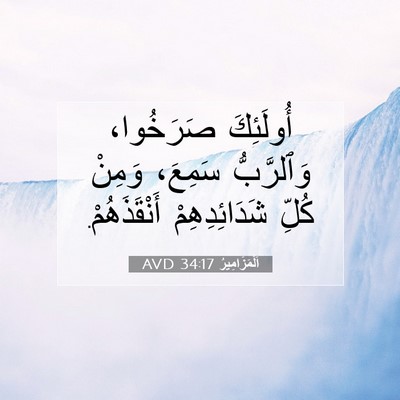 Picture 07 - اَلْمَزَامِيرُ 34:17 AVD - أُولَئِكَ صَرَخُوا، - Bible Verse Picture