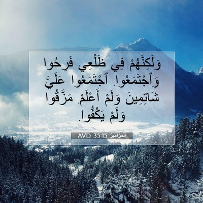 Picture 07 - اَلْمَزَامِيرُ 35:15 AVD - وَلَكِنَّهُمْ فِي ظَلْعِي - Bible Verse Picture