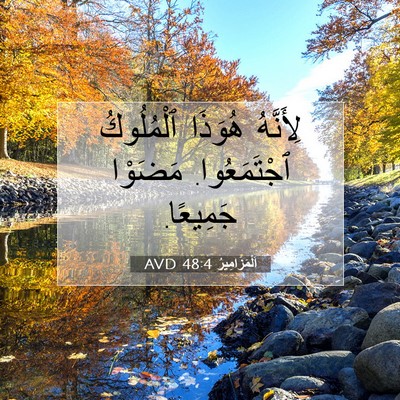 Picture 07 - اَلْمَزَامِيرُ 48:4 AVD - لِأَنَّهُ هُوَذَا - Bible Verse Picture
