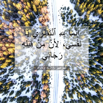 Picture 07 - اَلْمَزَامِيرُ 62:5 AVD - إِنَّمَا لِلهِ ٱنْتَظِرِي - Bible Verse Picture