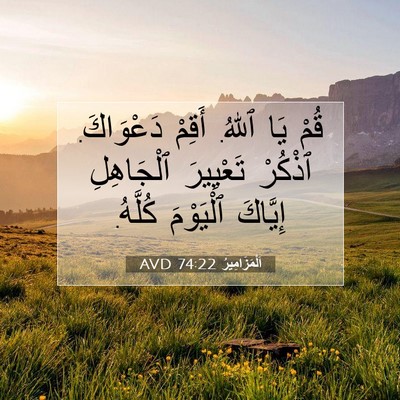 Picture 07 - اَلْمَزَامِيرُ 74:22 AVD - قُمْ يَا ٱللهُ. أَقِمْ - Bible Verse Picture