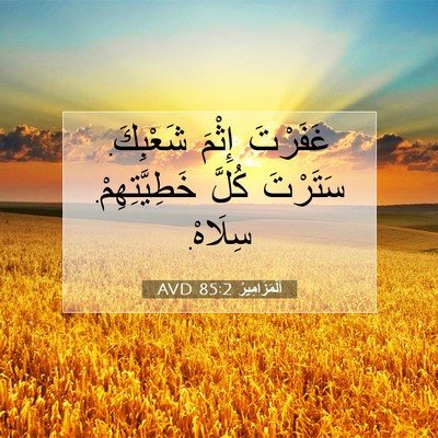 Picture 07 - اَلْمَزَامِيرُ 85:2 AVD - غَفَرْتَ إِثْمَ شَعْبِكَ. - Bible Verse Picture