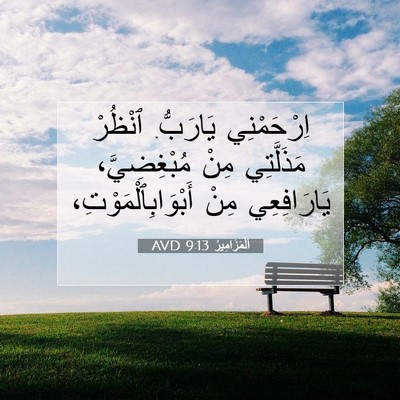 Picture 07 - اَلْمَزَامِيرُ 9:13 AVD - اِرْحَمْنِي يَارَبُّ. - Bible Verse Picture