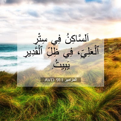 Picture 07 - اَلْمَزَامِيرُ 91:1 AVD - اَلسَّاكِنُ فِي سِتْرِ - Bible Verse Picture