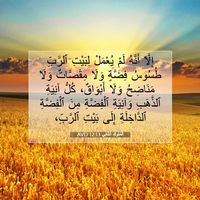 Picture 07 - اَلْمُلُوكِ ٱلثَّانِي 12:13 AVD - إِلَّا أَنَّهُ لَمْ - Bible Verse Picture