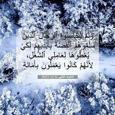 Picture 07 - اَلْمُلُوكِ ٱلثَّانِي 12:15 AVD - وَلَمْ يُحَاسِبُوا - Bible Verse Picture