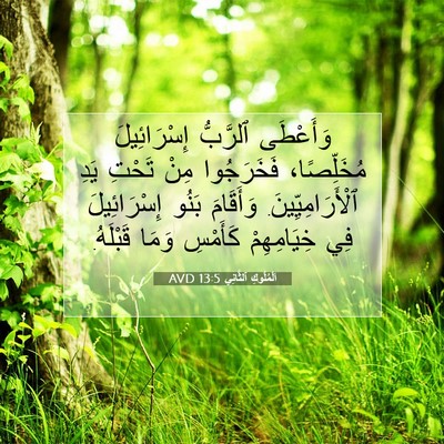 Picture 07 - اَلْمُلُوكِ ٱلثَّانِي 13:5 AVD - وَأَعْطَى ٱلرَّبُّ - Bible Verse Picture