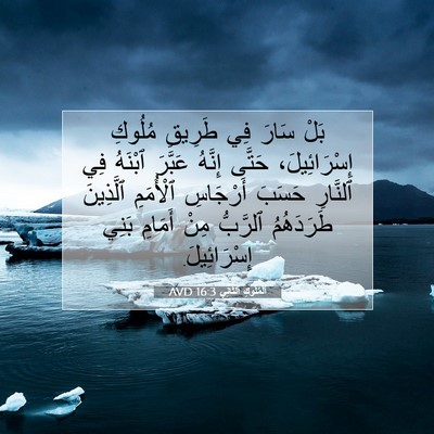 Picture 07 - اَلْمُلُوكِ ٱلثَّانِي 16:3 AVD - بَلْ سَارَ فِي طَرِيقِ - Bible Verse Picture