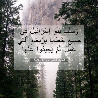 Picture 07 - اَلْمُلُوكِ ٱلثَّانِي 17:22 AVD - وَسَلَكَ بَنُو - Bible Verse Picture