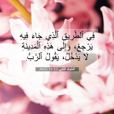 Picture 07 - اَلْمُلُوكِ ٱلثَّانِي 19:33 AVD - فِي ٱلطَّرِيقِ ٱلَّذِي - Bible Verse Picture