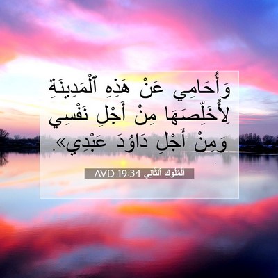 Picture 07 - اَلْمُلُوكِ ٱلثَّانِي 19:34 AVD - وَأُحَامِي عَنْ هَذِهِ - Bible Verse Picture