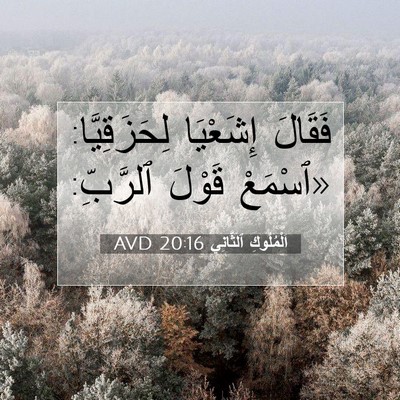 Picture 07 - اَلْمُلُوكِ ٱلثَّانِي 20:16 AVD - فَقَالَ إِشَعْيَا - Bible Verse Picture