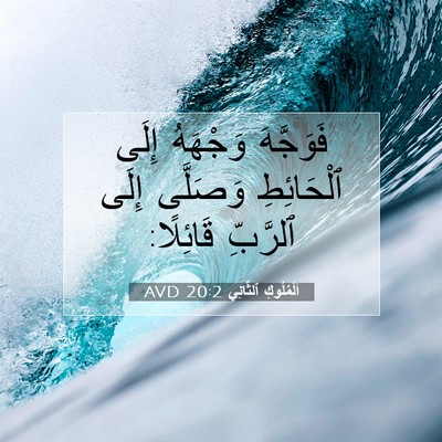 Picture 07 - اَلْمُلُوكِ ٱلثَّانِي 20:2 AVD - فَوَجَّهَ وَجْهَهُ إِلَى - Bible Verse Picture