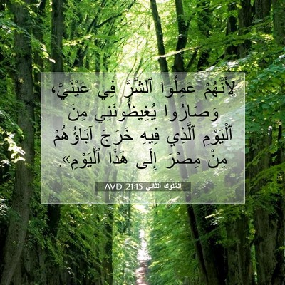 Picture 07 - اَلْمُلُوكِ ٱلثَّانِي 21:15 AVD - لِأَنَّهُمْ عَمِلُوا - Bible Verse Picture