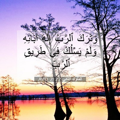 Picture 07 - اَلْمُلُوكِ ٱلثَّانِي 21:22 AVD - وَتَرَكَ ٱلرَّبَّ إِلَهَ - Bible Verse Picture
