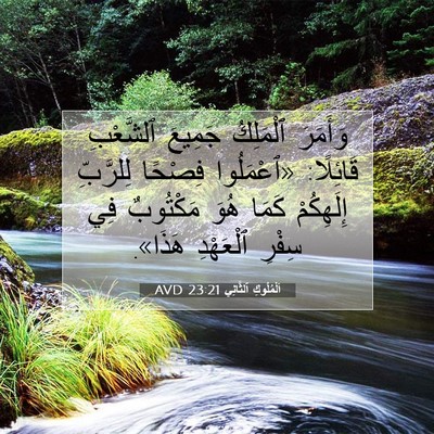 Picture 07 - اَلْمُلُوكِ ٱلثَّانِي 23:21 AVD - وَأَمَرَ ٱلْمَلِكُ - Bible Verse Picture