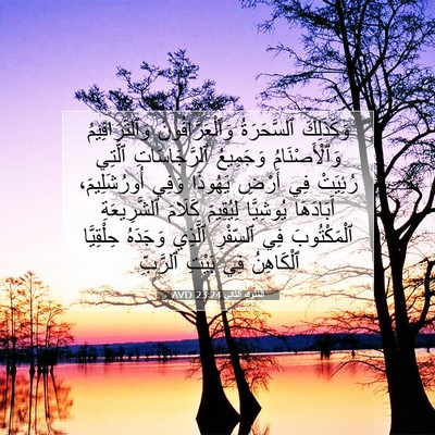 Picture 07 - اَلْمُلُوكِ ٱلثَّانِي 23:24 AVD - وَكَذَلِكَ ٱلسَّحَرَةُ - Bible Verse Picture