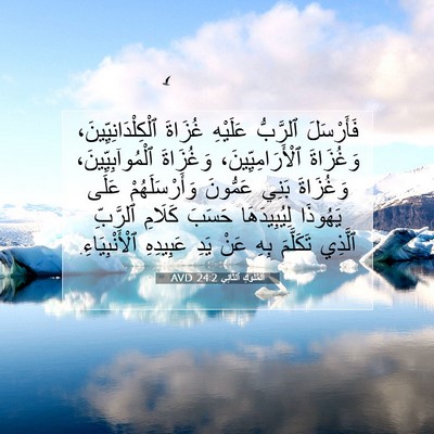 Picture 07 - اَلْمُلُوكِ ٱلثَّانِي 24:2 AVD - فَأَرْسَلَ ٱلرَّبُّ - Bible Verse Picture