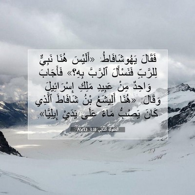 Picture 07 - اَلْمُلُوكِ ٱلثَّانِي 3:11 AVD - فَقَالَ يَهُوشَافَاطُ: - Bible Verse Picture