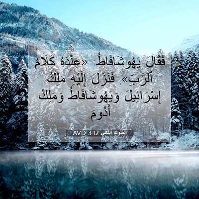 Picture 07 - اَلْمُلُوكِ ٱلثَّانِي 3:12 AVD - فَقَالَ يَهُوشَافَاطُ: - Bible Verse Picture