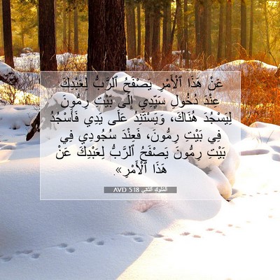 Picture 07 - اَلْمُلُوكِ ٱلثَّانِي 5:18 AVD - عَنْ هَذَا ٱلْأَمْرِ - Bible Verse Picture