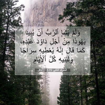 Picture 07 - اَلْمُلُوكِ ٱلثَّانِي 8:19 AVD - وَلَمْ يَشَإِ ٱلرَّبُّ - Bible Verse Picture