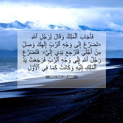 Picture 07 - اَلْمُلُوكِ ٱلْأَوَّلُ 13:6 AVD - فَأَجَابَ ٱلْمَلِكُ - Bible Verse Picture